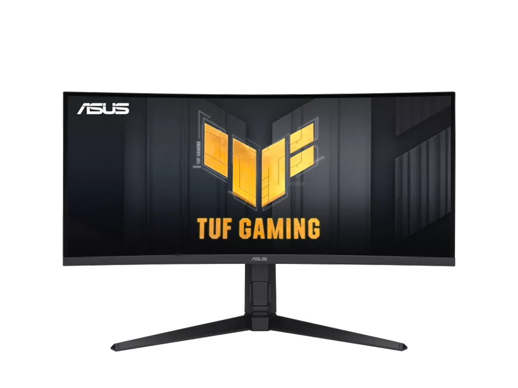 Monitor Gaming Curbat LED VA Asus TUF 34″, UWQHD (3440×1440), 180Hz, 1ms, 1500R, AMD Freesync™ Premium Pro, 125% sRGB, DisplayHDR™ 400 , DisplayWidget Center, 2x HDMI, 2x Display Port, USB HUB, Pivot, VESA, negru