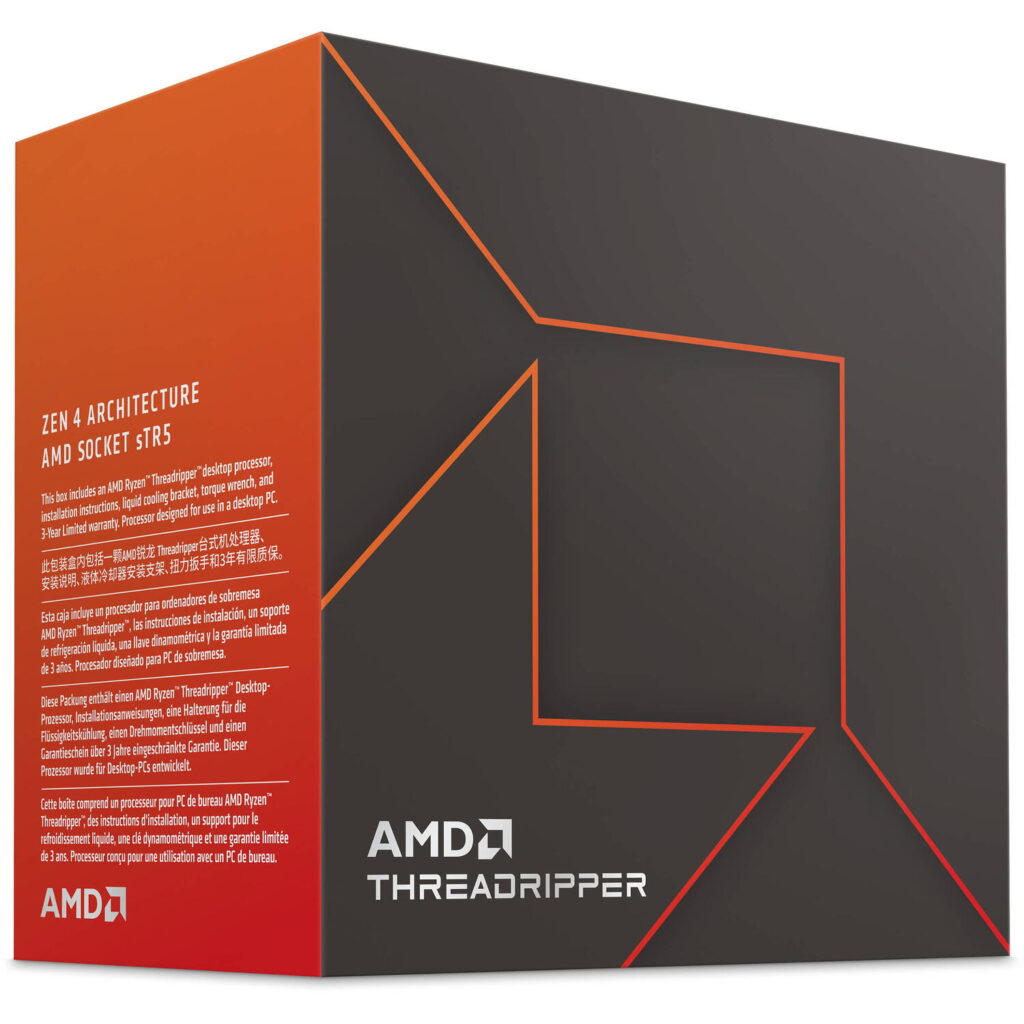 CPU AMD CPU Desktop Ryzen Threadripper 7960X (24C/48T,5.3GHz Max,152MB,350W,SP6) box „100-100001352WOF”
