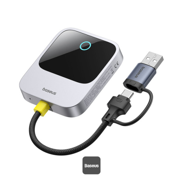 ADAPTOR CARPLAY wireless Baseus SafeJourney, transforma conexiunea Apple carplay cu fir in wireless, BT 5.0, conexiune auto USB Type-C sau USB „C10745100813-00” (timbru verde 0.8 lei) – 6932172662851