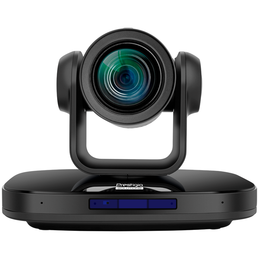 Prestigio Solutions Video Conferencing 4K PTZ Camera Alpha: 4K UHD, 8.4MP, PTZ, AI, No mic, PoE, Connection via HDMI 2.0, USB 3.0, RJ45 or 3G-SDI