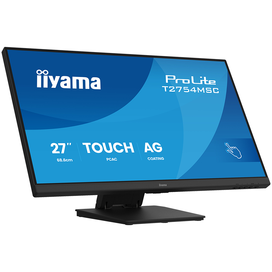 IIYAMA Monitor TOUCH T2754MSC-B2AG InCell PCAP 10pt touchscreen IPS 1920x1080 83Hz, 16:9, 300cd, 1000:1, 4ms, landscape, face-up "T2754MSC-B2AG" (timbru verde 7 lei) - imagine 4