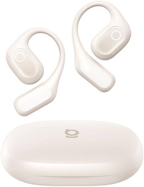 CASTI Baseus Bowie Eli 2i Fit Open-Ear True Wireless, on ear, pt smartphone, microfon pe casca, conectare prin Bluetooth 6.0, alb „A0102603” (timbru verde 0.18 lei) – 6932172696924