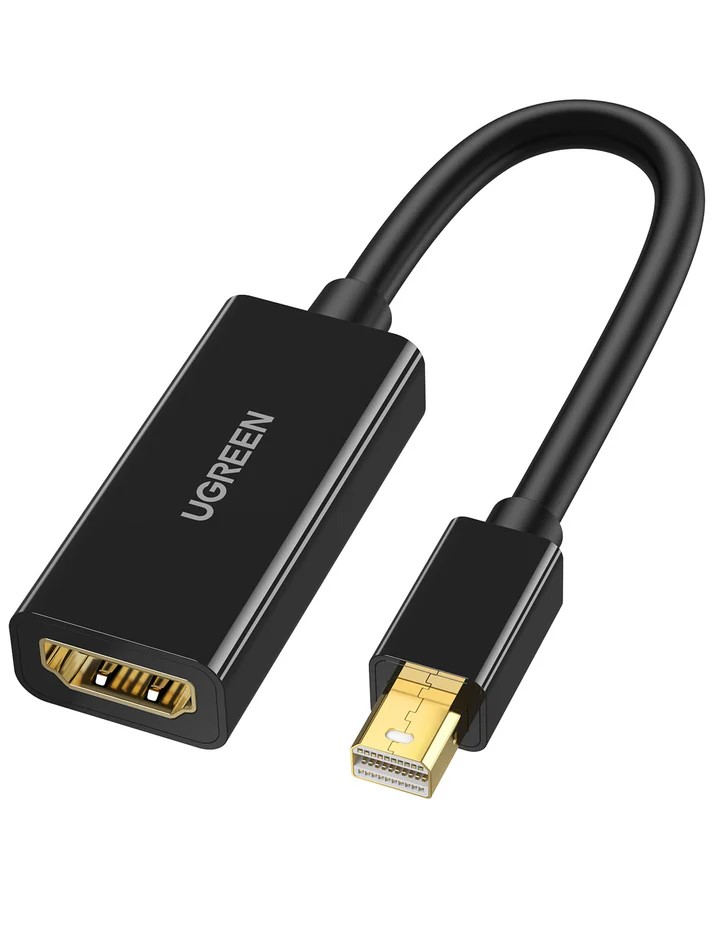 CABLU video Ugreen, „MD112” mini DP (T) la HDMI (M), 4K la 30Hz, lungime 0.25m, negru „40360” (timbru verde 0.08 lei) – 6957303843602