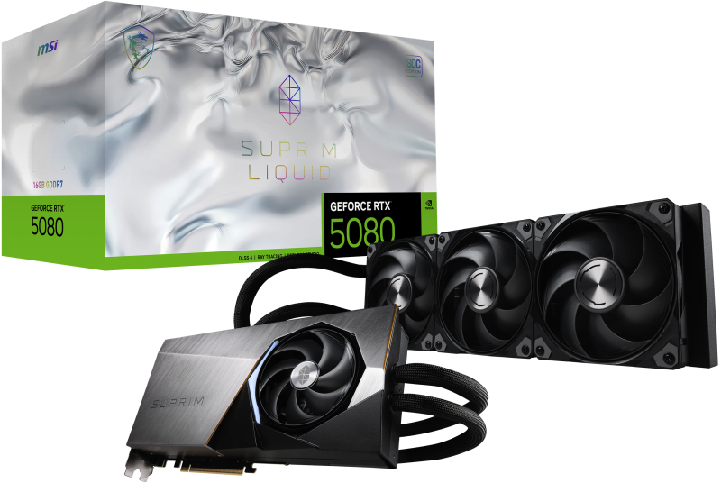 MSI SUPRIM GEFORCE RTX 5080 16G LIQUID