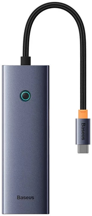 Baseus Multihub 4 porturi UltraJoy Type-C la 3 x USB 3.0 /1 x LAN+RJ45 Gri - imagine 3