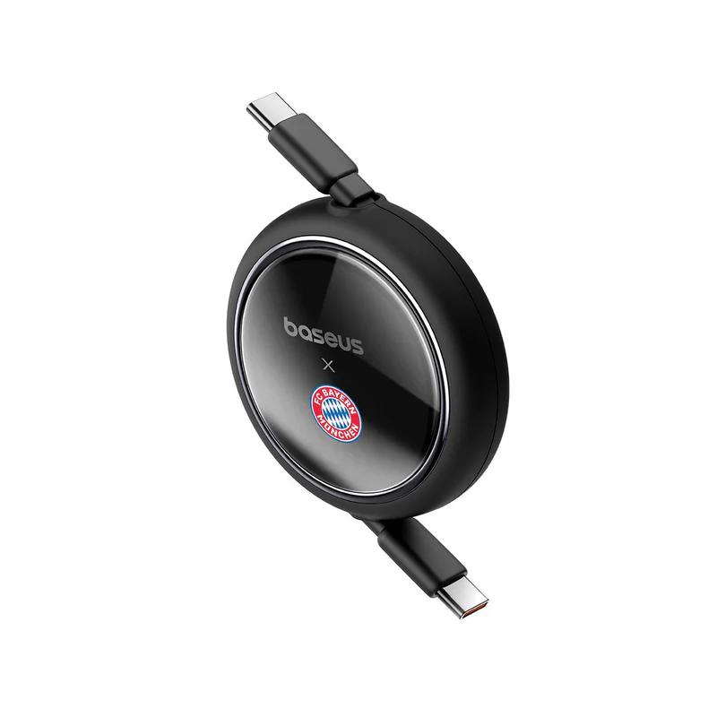 CABLU alimentare si date Baseus Free2Pull Mini, Fast Charging Data Cable pt. smartphone, retractabil, USB Type-C la USB Type-C 100W, 1.5m, negru "P10364500113-00" (timbru verde 0.08 lei) - 6932172668648 - imagine 2