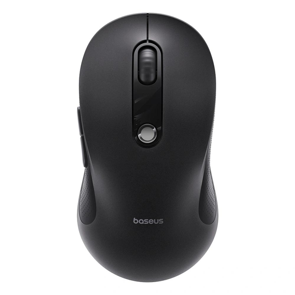 MOUSE Baseus F02 PC sau NB, bluetooth, optic, 800/ 1200/1600 dpi,butoane/scroll 6/1, silent click, negru,”B0203203″ (timbru verde 0.18 lei) – 6932172693350