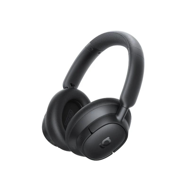 CASTI Baseus Bowie Bass BH1 NC Wireless Noise Cancelling, over ear, 40mm Dynamic Drivers, autonomie 80 ore, microfon pe casca, conectare prin Bluetooth 6.0, negru „A0203703” (timbru verde 0.18 lei) – 6932172696993