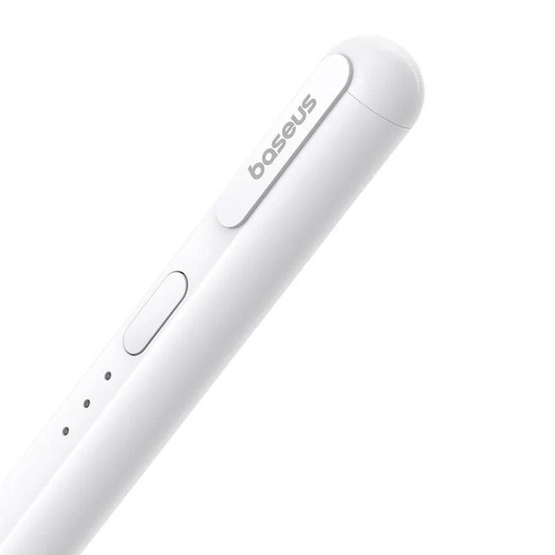 TOUCH PEN Baseus Smooth Writing 3, indicator LED, incarcare Type-C, compatibil Ipad, alb "P80080805213-01" (timbru verde 0.03 lei) - 6932172687199 - imagine 3