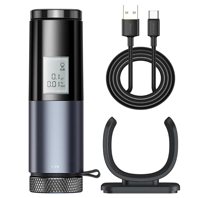 ALCOOL TESTER Baseus, LED Breath, incarcare USB Type-C, negru "CRCX-01" (timbru verde 0.08 lei) - imagine 2