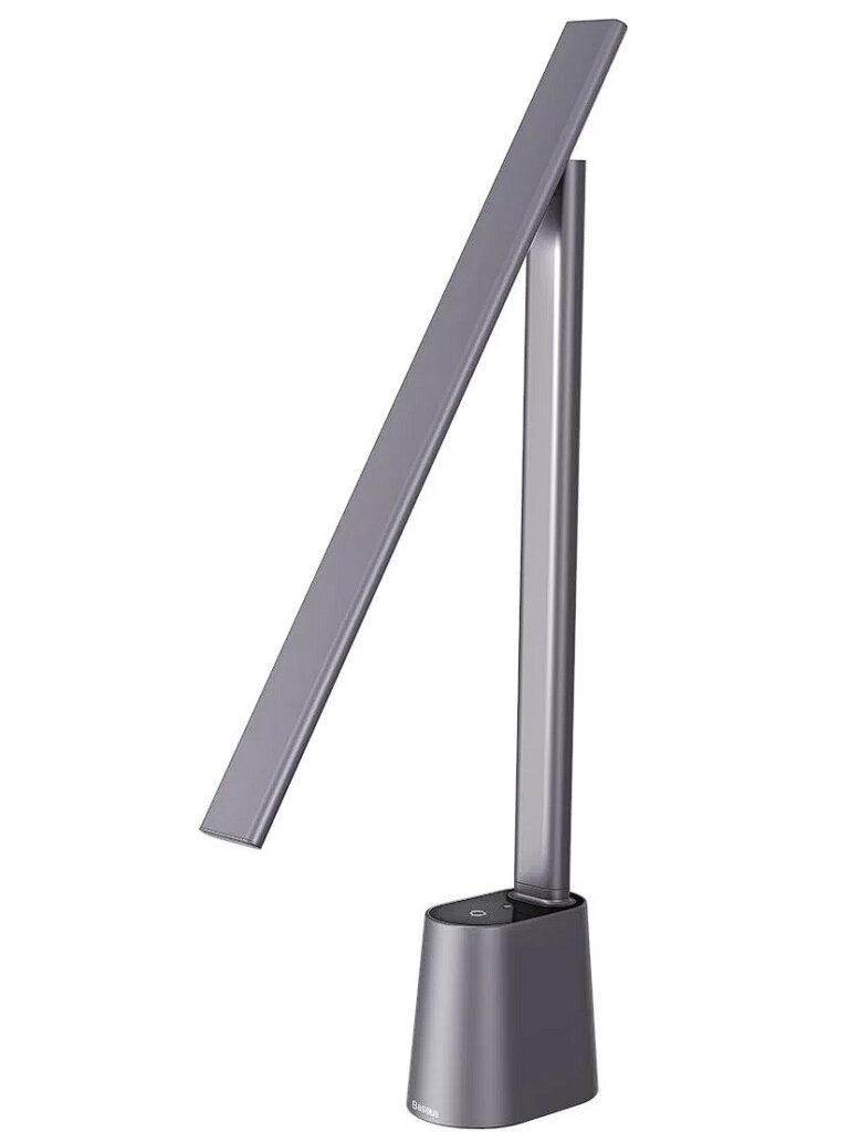 LAMPA BIROU LED Baseus Smart Eye Series,5W, dimensiuni: 350*53*382mm, 3 trepte intensitate lum,mat ABS+PC+aliaj de aluminiu,rotire 180 grade,alimentare:cablu USB-C inclus,gri „DGZG-0G” (timbru verde 0.8 lei)-6953156204997