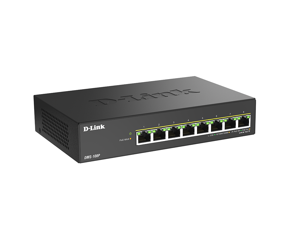 Switch D-Link DMS-108P PoE 8 porturi - imagine 2