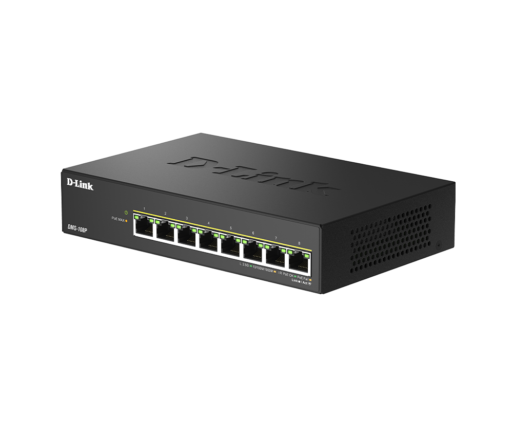 Switch D-Link DMS-108P PoE 8 porturi - imagine 3