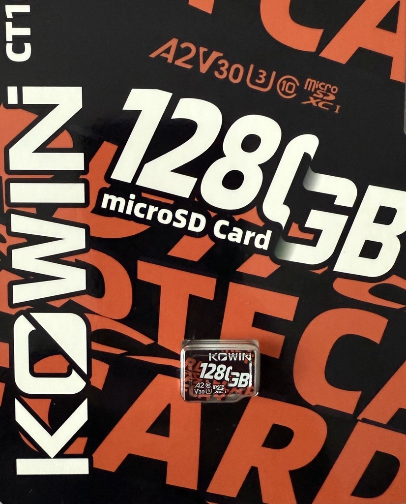 CARD MicroSD KOWIN, 128 GB, microSDXC, clasa 10, standard UHS-I U1, „KATD128GACSMJ” (timbru verde 0.03 lei)