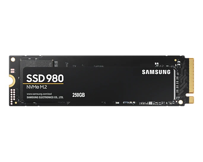 SSD SAMSUNG, 980, 250GB, M.2, PCIe Gen3.0 x4, V-Nand 3bit MLC, R/W: 2900 MB/s/1300 MB/s „MZ-V8V250BW”