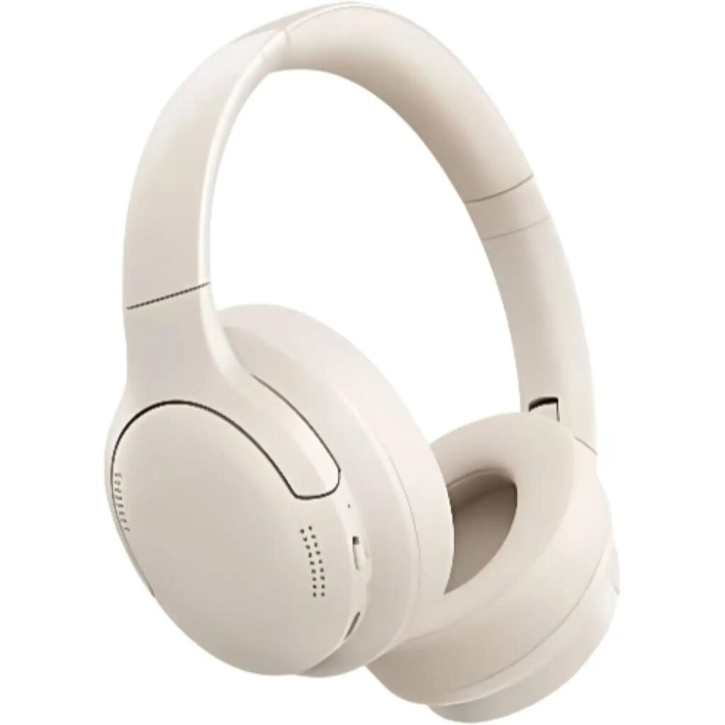 CASTI Baseus Bowie Bass BH1 Lite Wireless Noise Cancelling, over ear, 40mm Dynamic Drivers, autonomie 80 ore, microfon pe casca, conectare prin Bluetooth 6.0, alb „A0203C02” (timbru verde 0.18 lei) – 6953156299290