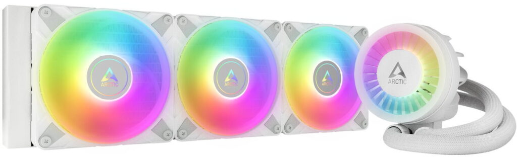 COOLER Arctic „Liquid Freezer III 420ARGB”,racire lichid,skt. Intel LGA 1700, AMD AM5/AM4, radiator aluminiu,pompa 2800rpm,fan 3x140mm,1900rpm,4-pin PWM, ARGB, alb, „ACFRE00153A” (timbru verde 2 lei)