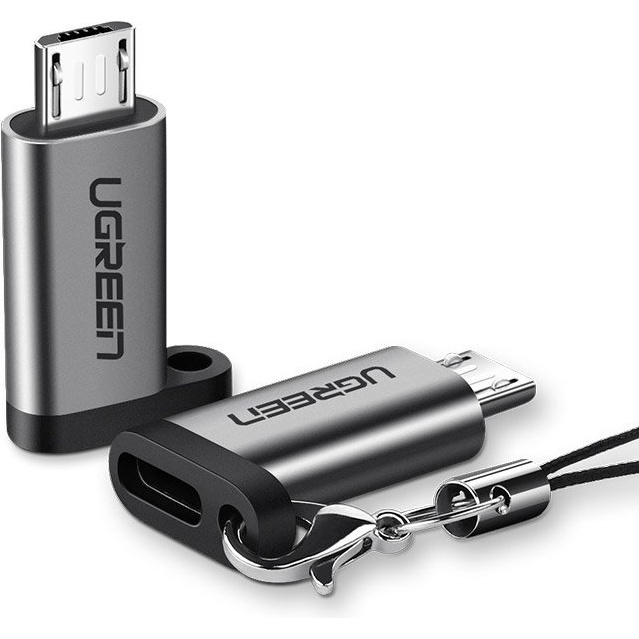ADAPTOR Ugreen, „US282”, USB Type-C(M) la micro USB(T), gri „50590” (timbru verde 0.08 lei) – 6957303855902