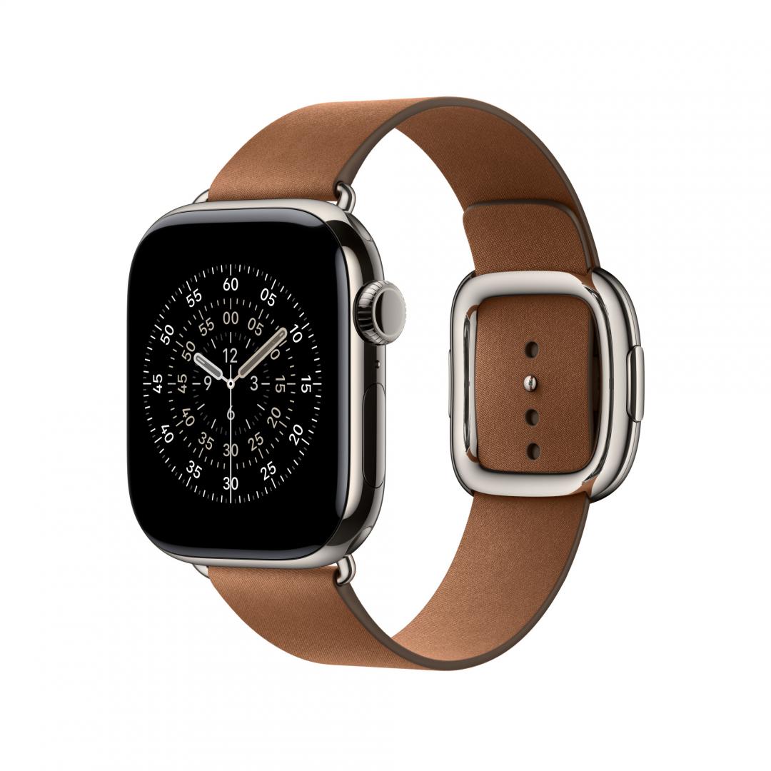AW BAND 42MM MODERN BUCKLE CARAMEL S - imagine 2