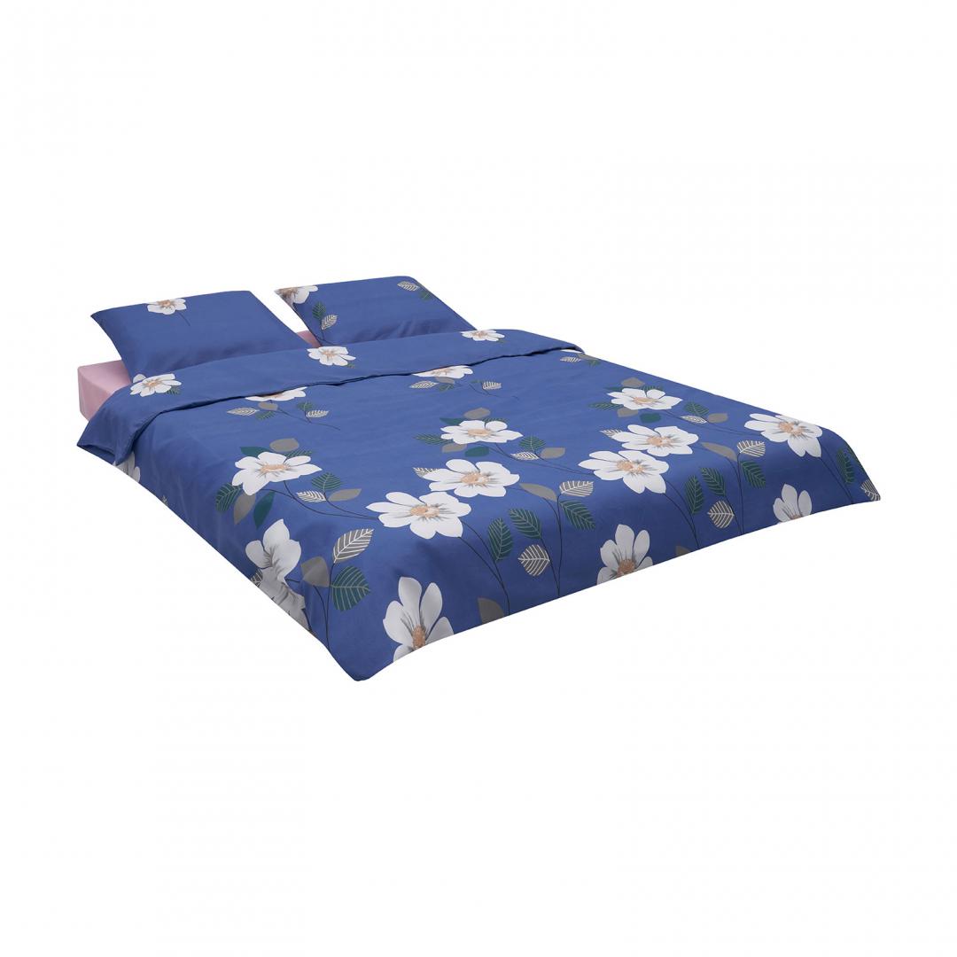 LENJERIE KING SIZE MICROFIBRA BLUE DAISY - imagine 2