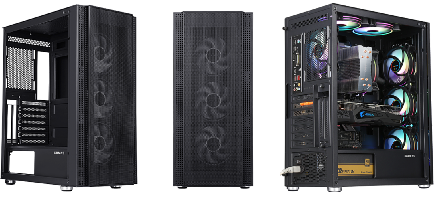 Carcasă gaming Serioux Quantum middle tower ARGB - imagine 2