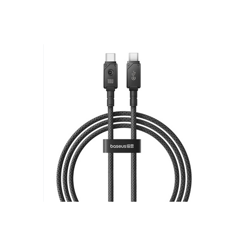 CABLU alimentare si date Baseus Unbreakable, Fast Charging Data Cable pt. smartphone, USB Type-C la USB Type-C 100W,2m,braided aliaj zinc,alb „P10355800221-01” (timbru verde 0.08 lei) – 6932172633295