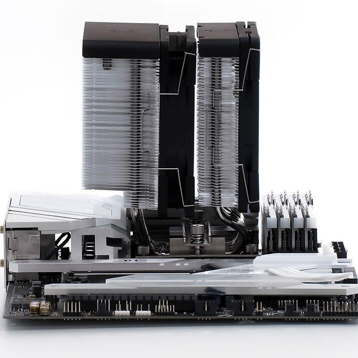Cooler Scythe "FUMA 3", skt. universal, racire cu aer, ventilator 120 mm x 2, 1500 rpm, inaltime cooler 154mm, 6 heatpipe, "SCFM-3000" (timbru verde 2.00 lei) - imagine 3