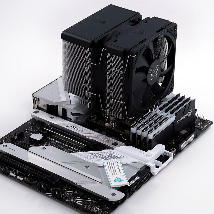 Cooler Scythe "FUMA 3", skt. universal, racire cu aer, ventilator 120 mm x 2, 1500 rpm, inaltime cooler 154mm, 6 heatpipe, "SCFM-3000" (timbru verde 2.00 lei) - imagine 4