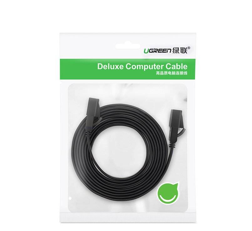PATCH CORD U/FTP Ugreen Cat7, "NW106" fire din cupru, flat cable, viteza maxima 10 Gbps, 3m, negru "11262" (timbru verde 0.08 lei) - 6957303882625 - imagine 5