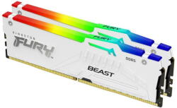 Memorie Kingston FURY Beast RGB White 32GB DDR5 5600MT/s CL36 - imagine 2