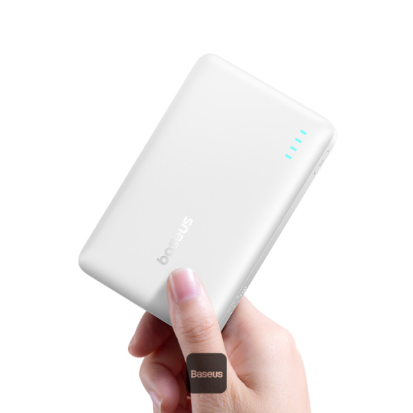 POWER BANK Baseus EnerFill FP21, 10000mAh, 22.5W, 2 x USB Type-C, 1 x USB, include cablu USB Type-C la USB Type-C, alb, "P1008210D213-00" (timbru verde 0.98 lei) - 6932172690328 - imagine 2