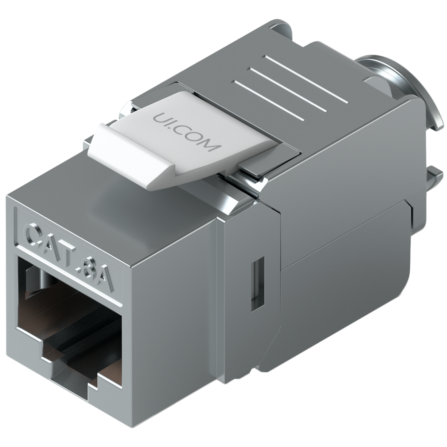 Ubiquiti UniFi UACC-Keystone-Jack-C6A Toolless keystone for terminating a Cat6A Ethernet jack without the use of a punch-down or crimping tool, (12) Keystone Jacks per pack