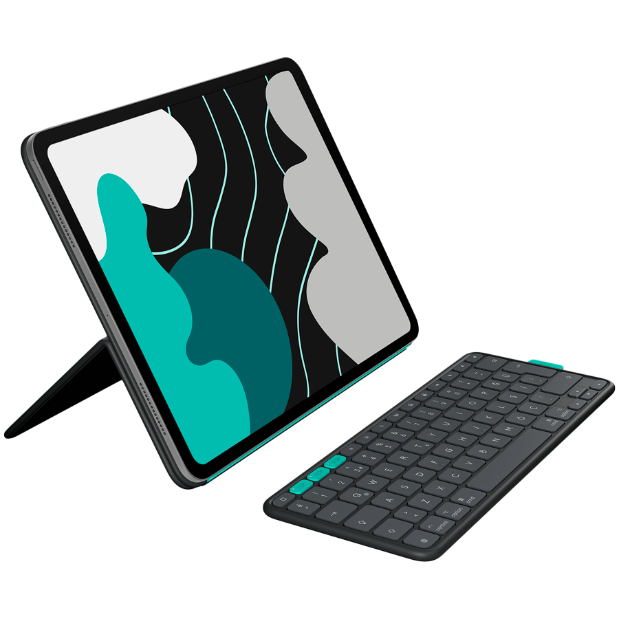 LOGITECH FLIP FOLIO - GRAPHITE - US - BT - INTNL-935OLD948 - IPAD PRO&AIR 13 INCH,PIZZA BOX