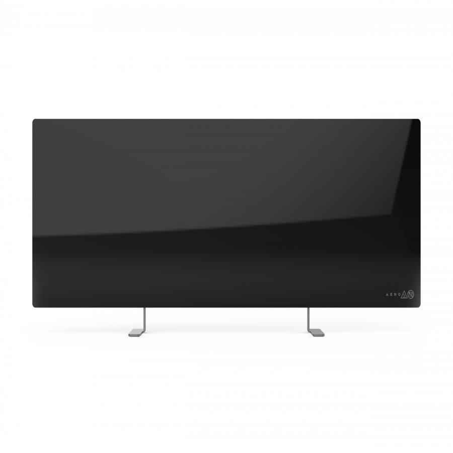 AENO Premium Eco Smart Heater, 700W, Tempered glass, Infrared+convection heating type, Plug type: Europe (E/F type), BLACK - imagine 4