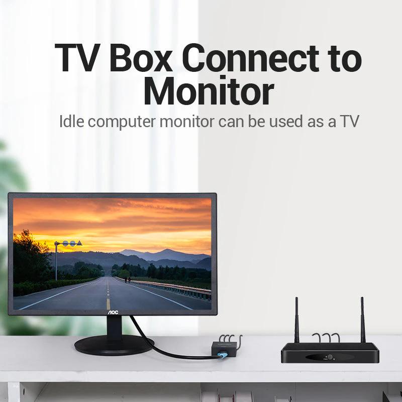 Convertor video Vention, HDMI (M) la RCA (M), switch 1080p/720, alimentare prin miniUSB-B inclus, carcasa metalica, conectori auriti, negru, "AEFB0" (timbru verde 0.08 lei) - 6922794746145 - imagine 4