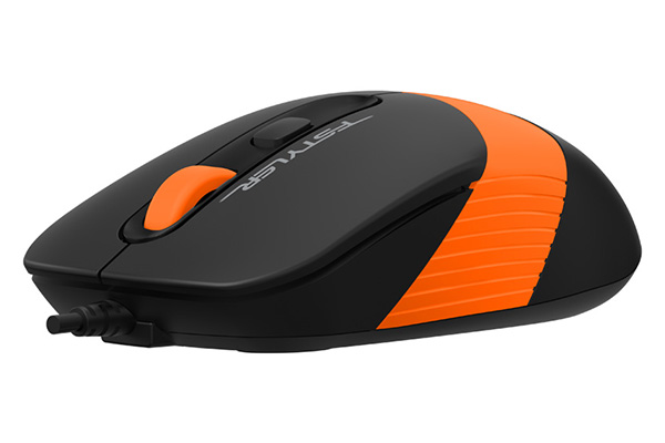 Mouse A4tech cu fir, 1600 DPI, ng/orange - imagine 4