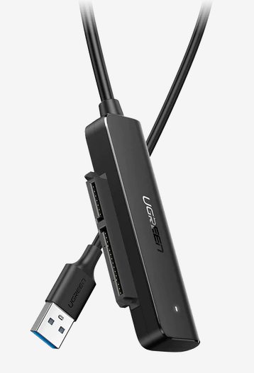 CABLU USB adaptor Ugreen, "CM321" USB 3.0 (T) la S-ATA (T), 50cm, adaptor USB la HDD S-ATA 2.5", negru, "70609" (timbru verde 0.18 lei) - 6957303876099