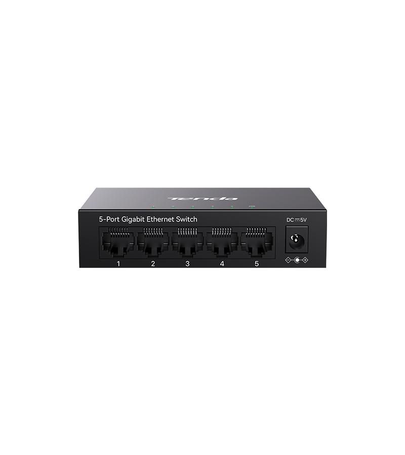 SWITCH Tenda 5 Porturi 10/100/1000Mbps, carcasa metalica „TEG1005M” (include timbru verde 2 lei)