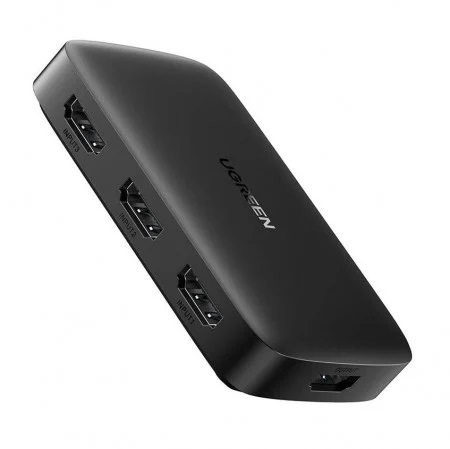 SWITCH video Ugreen, "CM332" 4K la 30Hz 3 x HDMI switch and HDMI splitter ,negru,"80125" (timbru verde 0.8 lei)- 6957303881253