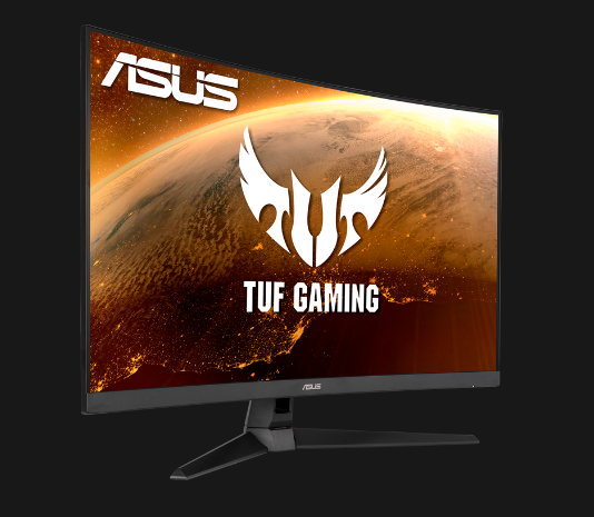 ASUS TUF Gaming VG328H1B 31.5inch FHD 165Hz FreeSync Premium 1ms Curved, "90LM0681-B01170" (timbru verde 7 lei) - imagine 2