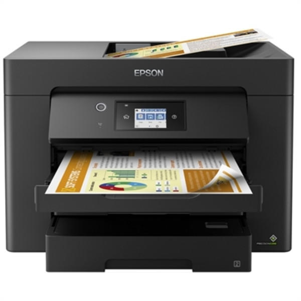 Multifunctional Inkjet Color Epson WF-7830DTWF, A3, Functii: Impr.|Scan.|Cop, Viteza de Printare Monocrom: 25ppm, Viteza de printare color: 25ppm, Conectivitate:USB|Ret, Duplex:Nu, ADF:Nu(incl.TV 11lei),  „C11CH68403”