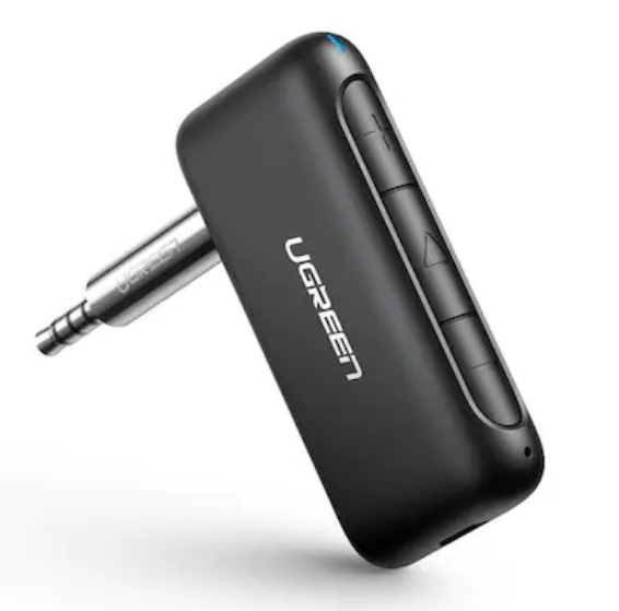 ADAPTOR Bluetooth Jack 3.5 Ugreen, „CM276” acumulator inclus, microfon inclus, convertor audio wireless, versiune bluetooth 5.0, negru „70303” (timbru verde 0.18 lei) – 6957303873036