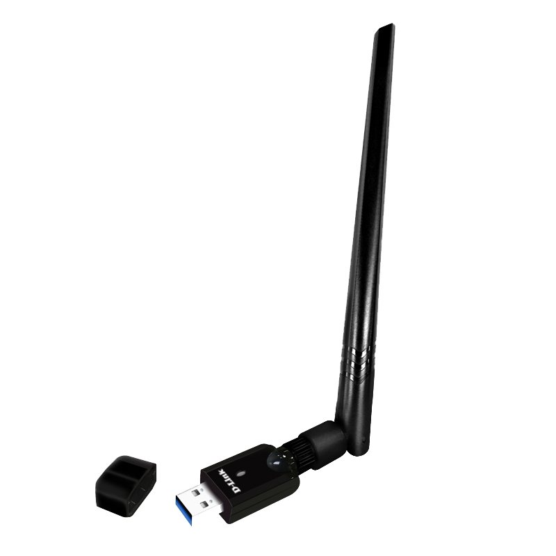ADAPTOR RETEA D-LINK AC1300, extern wireless 2.4 GHz | 5 GHz, USB 3.0, port, antena externa 5 dBi x 1, "DWA-185" (timbru verde 0.18 lei) - imagine 3