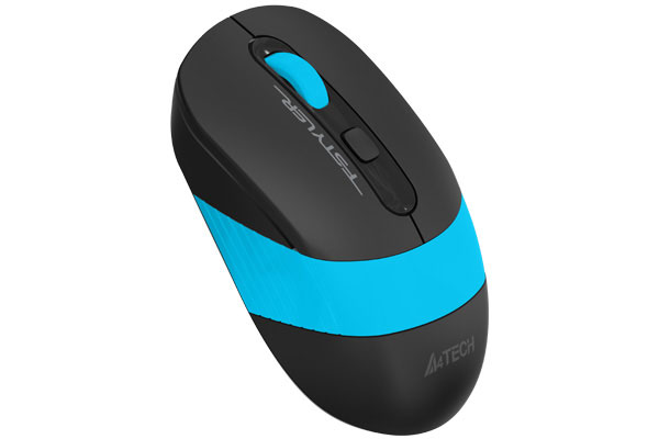 MOUSE A4tech, gaming, wireless, 2.4GHz, optic, 2000 dpi, butoane/scroll 4/1, buton selectare viteza, negru / albastru, "FG10 Blue" (timbru verde 0.18 lei) - imagine 2