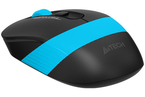 MOUSE A4tech, gaming, wireless, 2.4GHz, optic, 2000 dpi, butoane/scroll 4/1, buton selectare viteza, negru / albastru, "FG10 Blue" (timbru verde 0.18 lei) - imagine 3