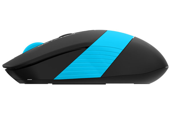 MOUSE A4tech, gaming, wireless, 2.4GHz, optic, 2000 dpi, butoane/scroll 4/1, buton selectare viteza, negru / albastru, "FG10 Blue" (timbru verde 0.18 lei) - imagine 4