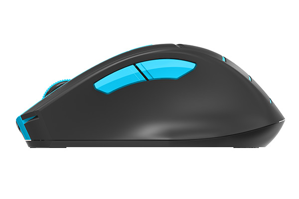MOUSE A4tech, gaming, wireless, 2.4GHz, optic, 2000 dpi, butoane/scroll 6/1, buton selectare viteza, negru / albastru, "FG30 Blue" (timbru verde 0.18 lei) - imagine 3
