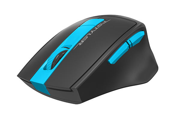 MOUSE A4tech, gaming, wireless, 2.4GHz, optic, 2000 dpi, butoane/scroll 6/1, buton selectare viteza, negru / albastru, "FG30 Blue" (timbru verde 0.18 lei) - imagine 4