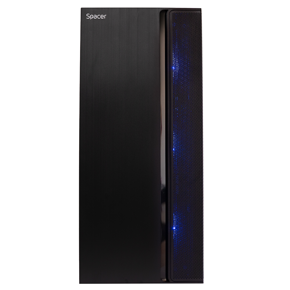 Sistem Desktop PC Gaming Spacer Dominator, i5-14400F, 32GB DDR4, 1TB SSD, RX 6500 XT 8GB GDDR6, no OS, negru, "SPACER-Dominator" (timbru verde 7 lei) - 5949046616125 - imagine 2