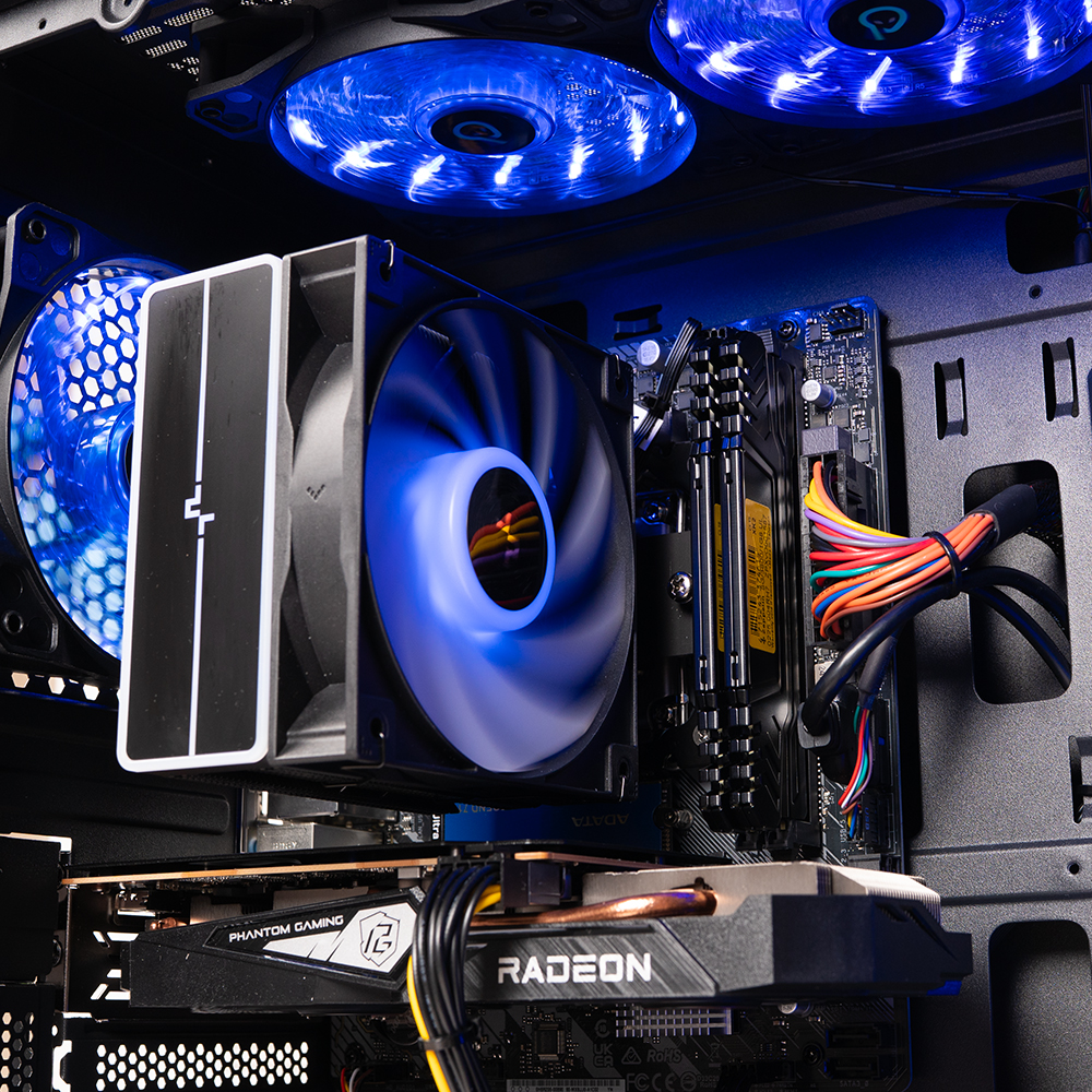 Sistem Desktop PC Gaming Spacer Dominator, i5-14400F, 32GB DDR4, 1TB SSD, RX 6500 XT 8GB GDDR6, no OS, negru, "SPACER-Dominator" (timbru verde 7 lei) - 5949046616125 - imagine 4